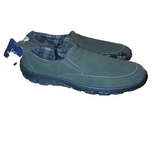 Men's green slippers shoe hard bottom